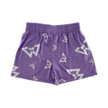 Beastmode Canvas Print Shorts (Violet/White)