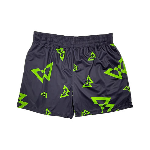 Beastmode Canvas Print Shorts (Navy/Green)