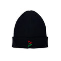 Beastmode B Logo Rib Cuffed Beanie (Black/Red/Green)