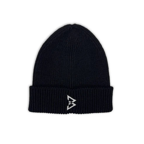 Beastmode B Logo Rib Cuffed Beanie (Black/White)