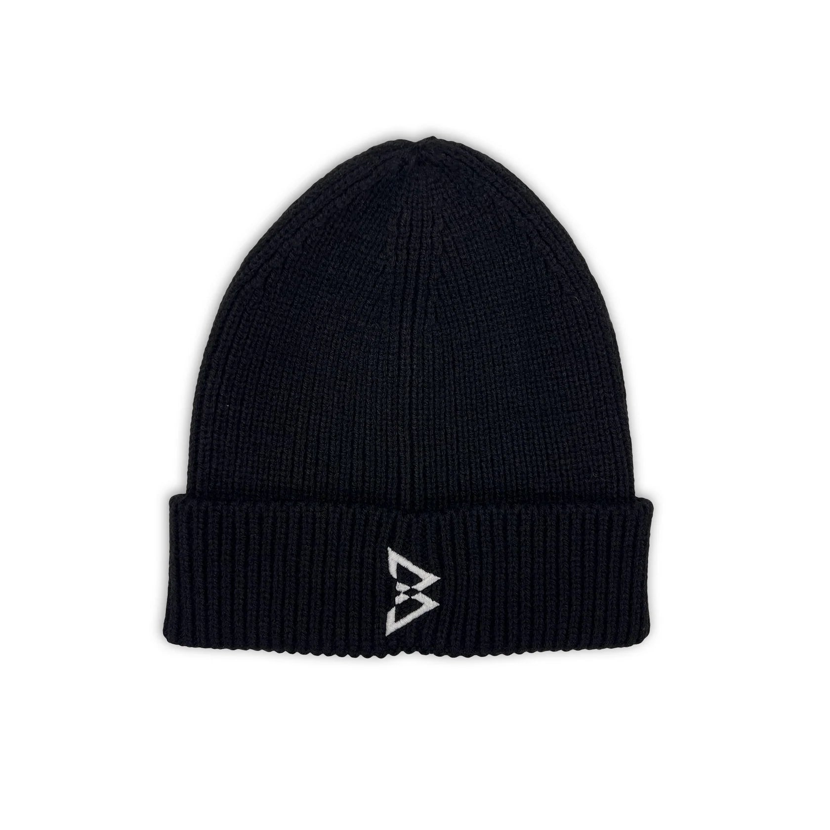 Beastmode B Logo Rib Cuffed Beanie (Black/White)