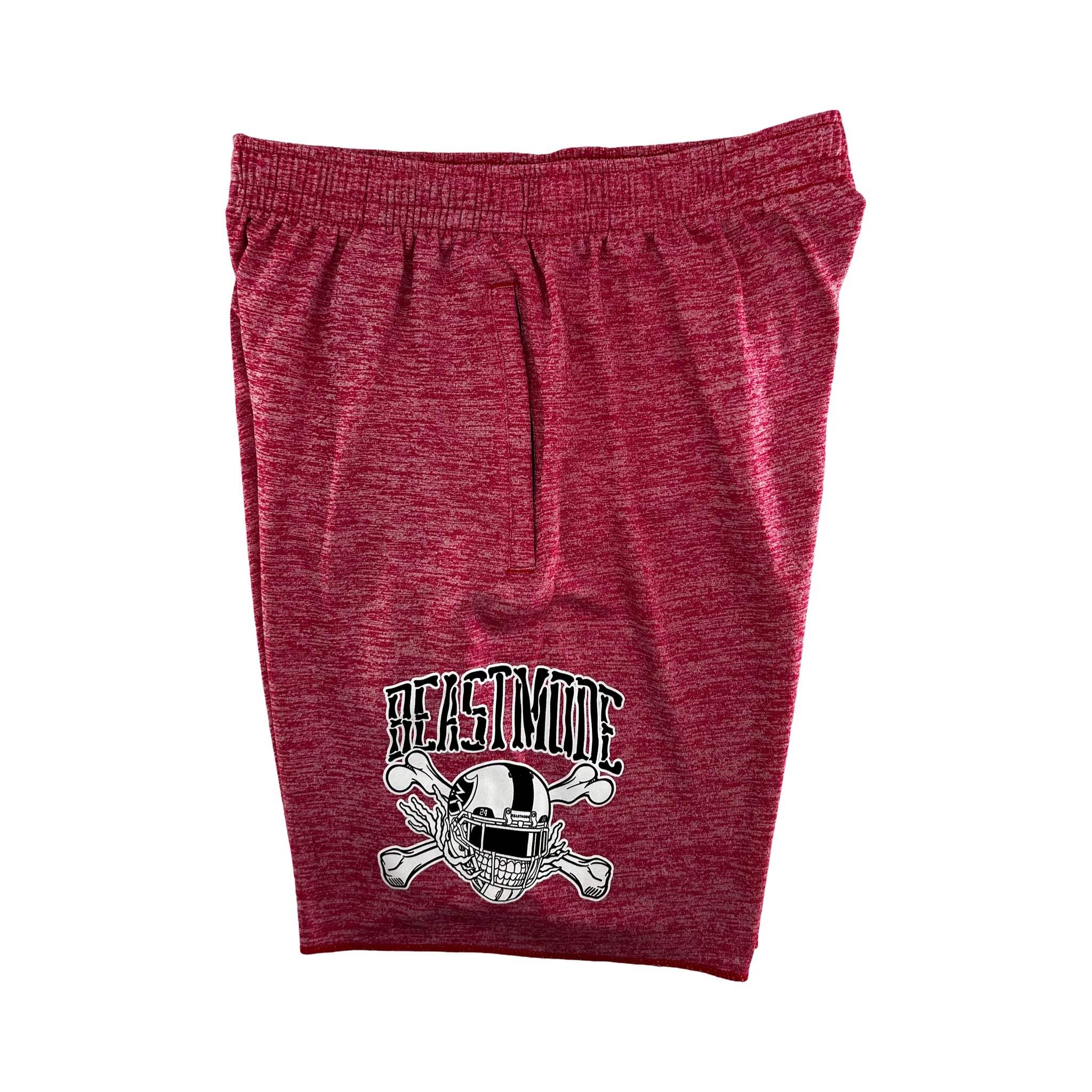 Beastmode Skeleton Sweat Short (Red Heather)