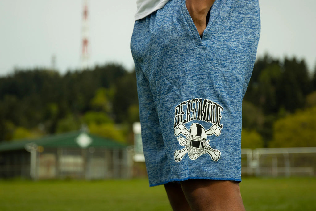 Beastmode Skeleton Sweat Short (Royal Heather)