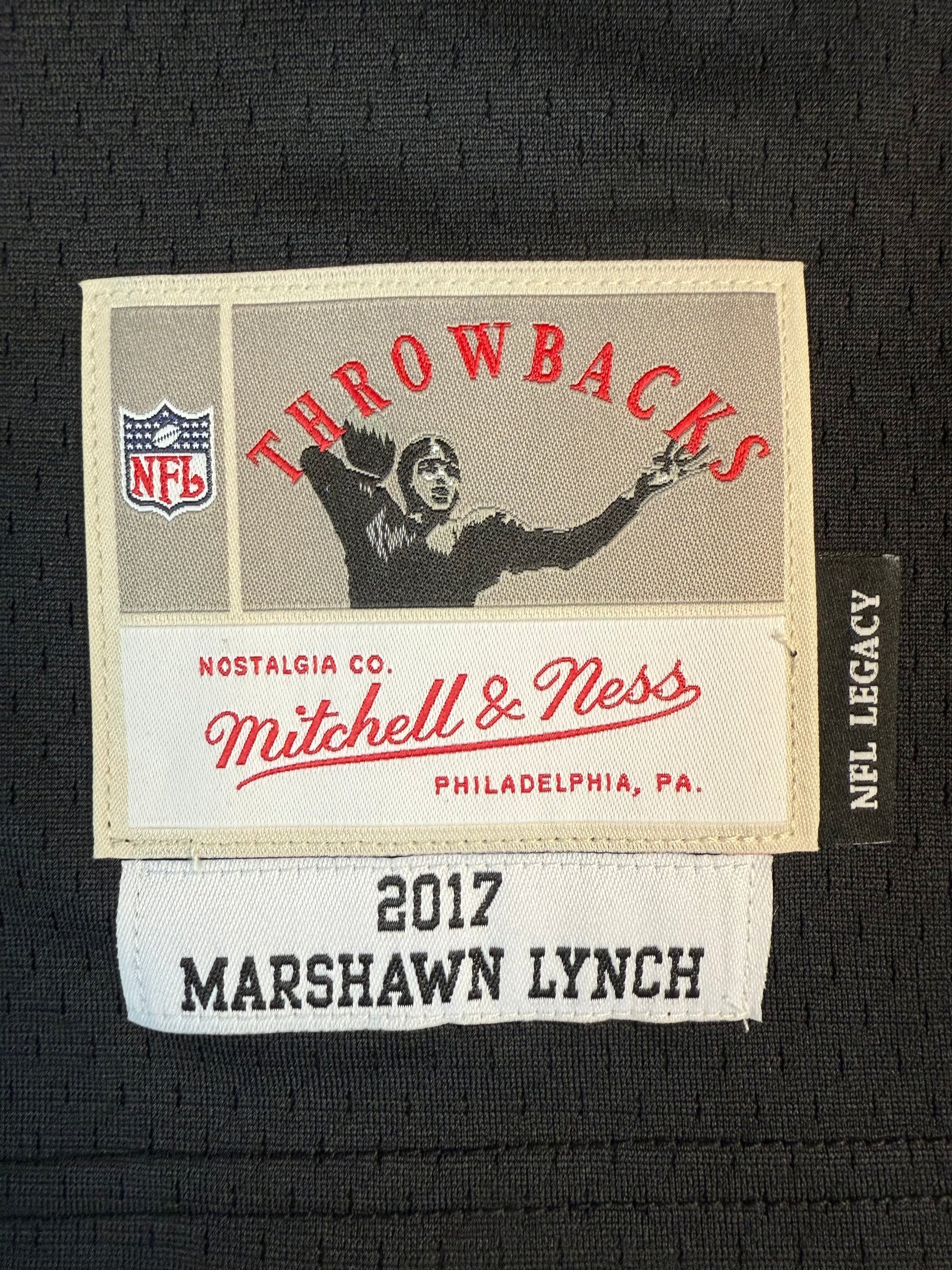 Mitchell & Ness Marshawn Lynch Oakland Raiders 2017 Legacy Player Jersey