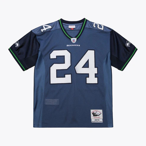 Mitchell & Ness Marshawn Lynch Seattle Seahawks 2010 Blue Authentic Jersey